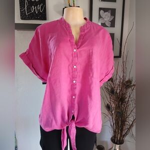 Charter Club Fuchsia Button-Down Shirt